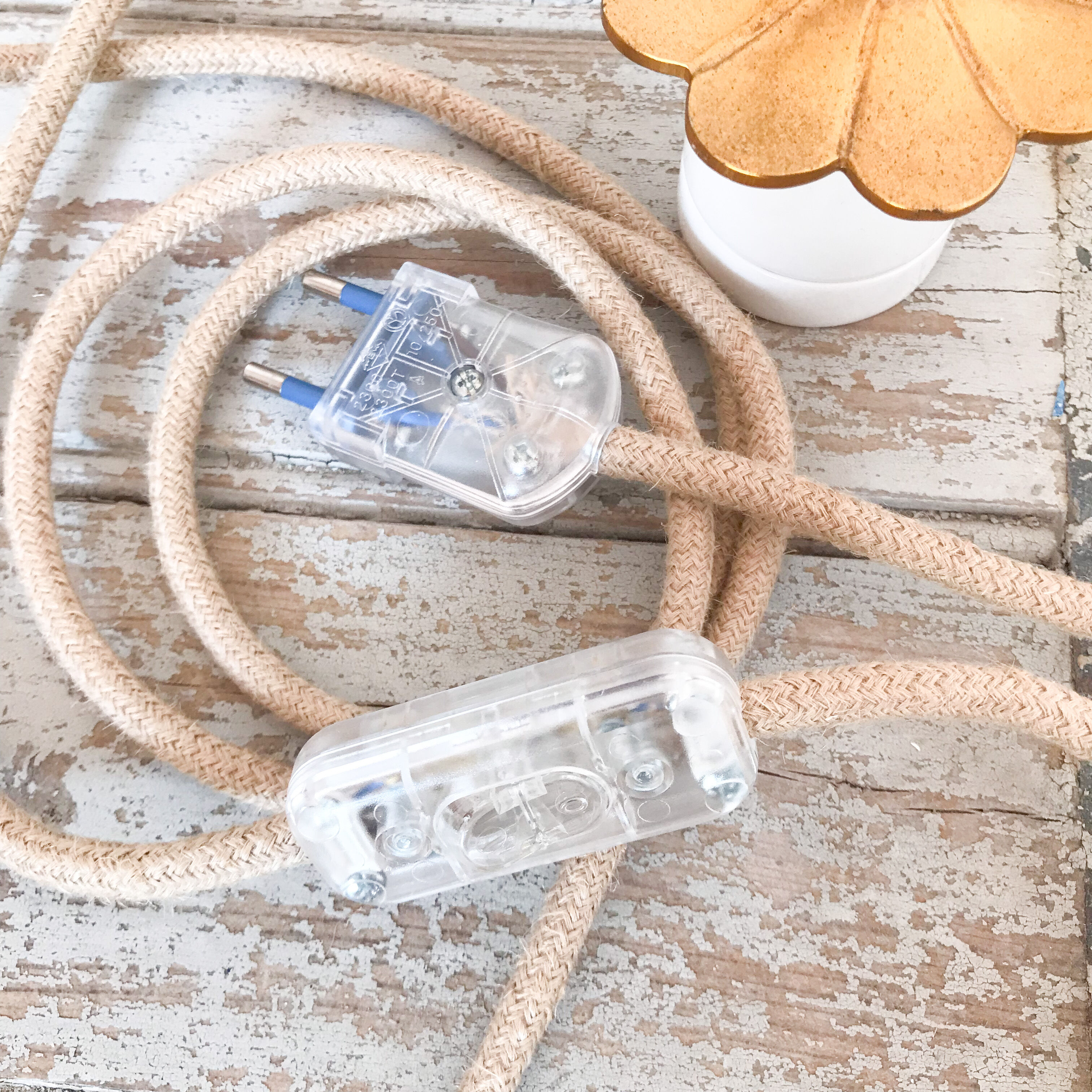 Brass and porcelain walker