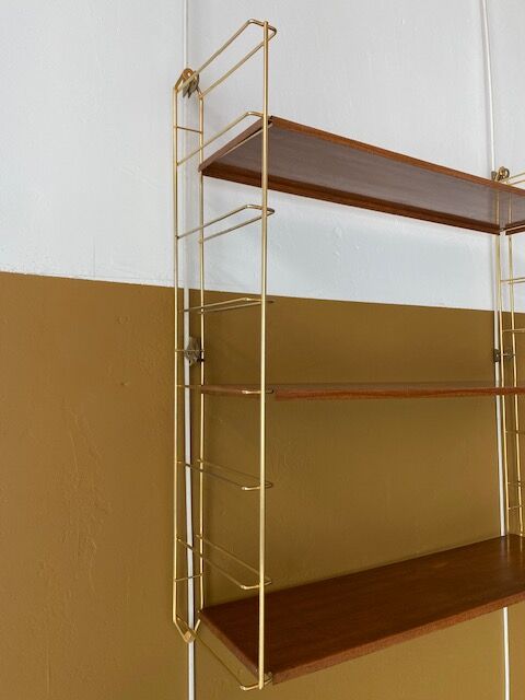 Vintage string style golden shelf