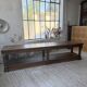 Table de gantier drapière 1900 chêne massif 330cm XL
