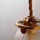 2 suspensions tulipes en verre