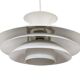 Large multi layer pendant light "Agat" by TOP Lamper. Denmark 1970s