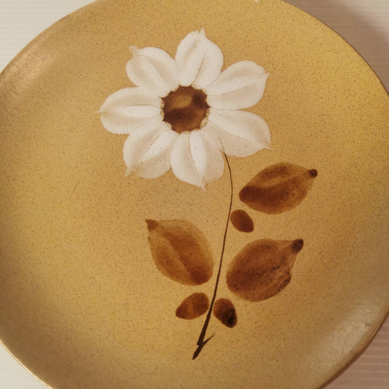 Set of 7 flat plates Moulin des loups Saint Amand vintage autumn model