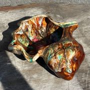 Vintage ceramic seashell trinket tray from Vallauris, 20/17 cm