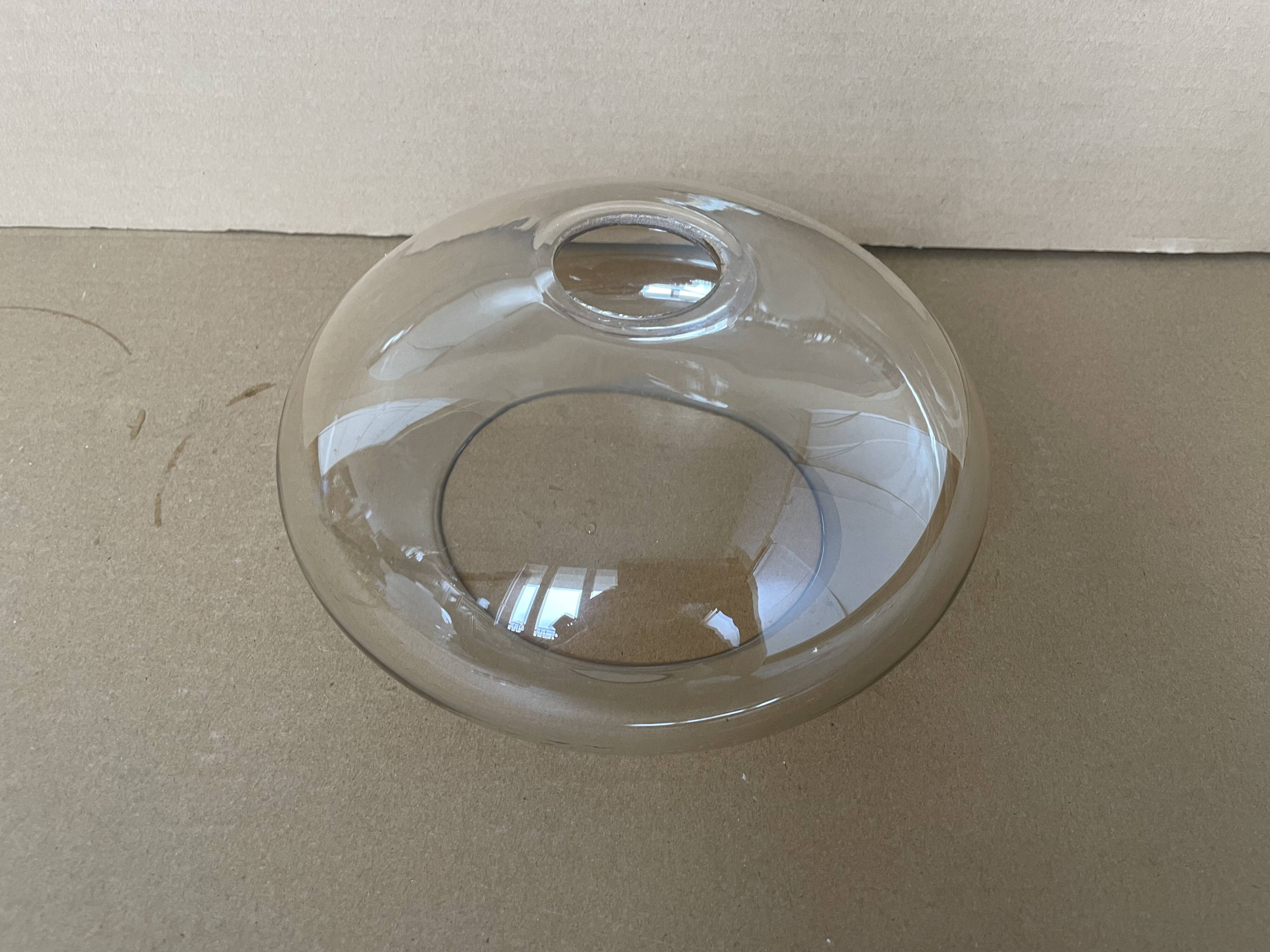 Antique amber glass pendant light
