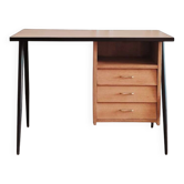 Renovated vintage desk, Scandinavian style, 1950s-60s.