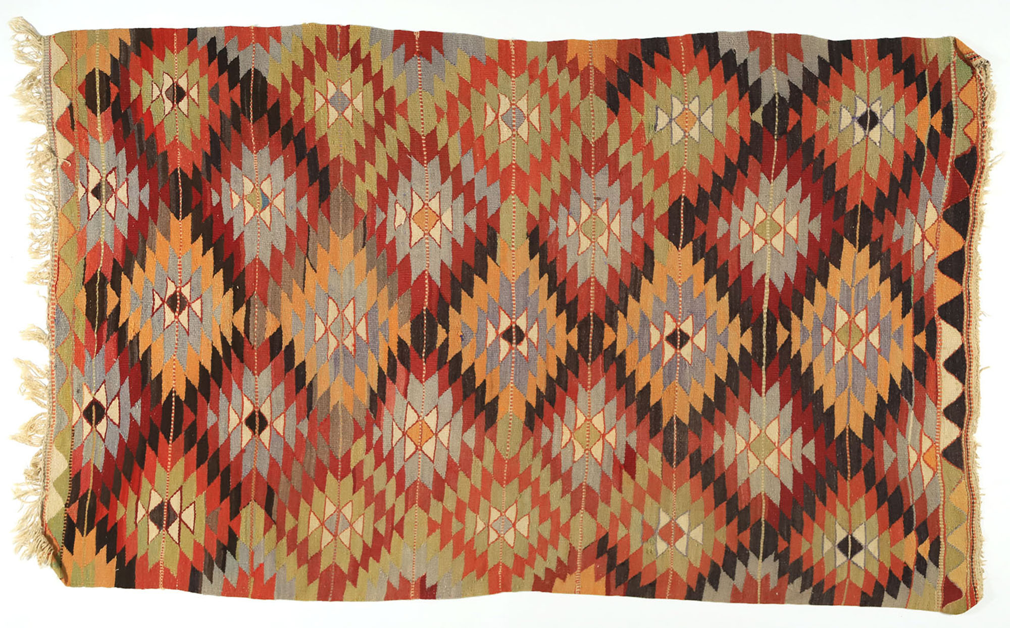 Anatolian handmade kilim rug 250 cm x 140 cm