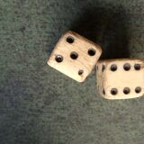 Ancient and rare complete backgammon game of the nineteenth