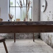 Farm table pitch pine 2 x 1 m from the 1950s