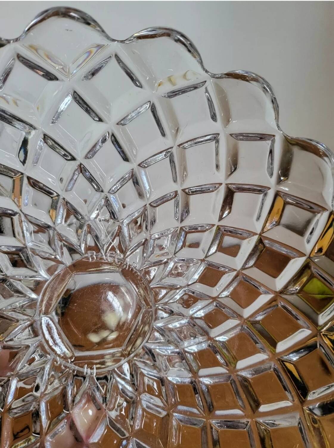 Baccarat Fruit Bowl Compotier In Molded Crystal