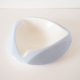 Empty pocket in white and sky blue ceramic 1950
