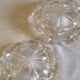 Lot de 2 cendriers / vide poches en cristal de Reims