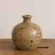 Antique spherical lamp base in pyrite stone