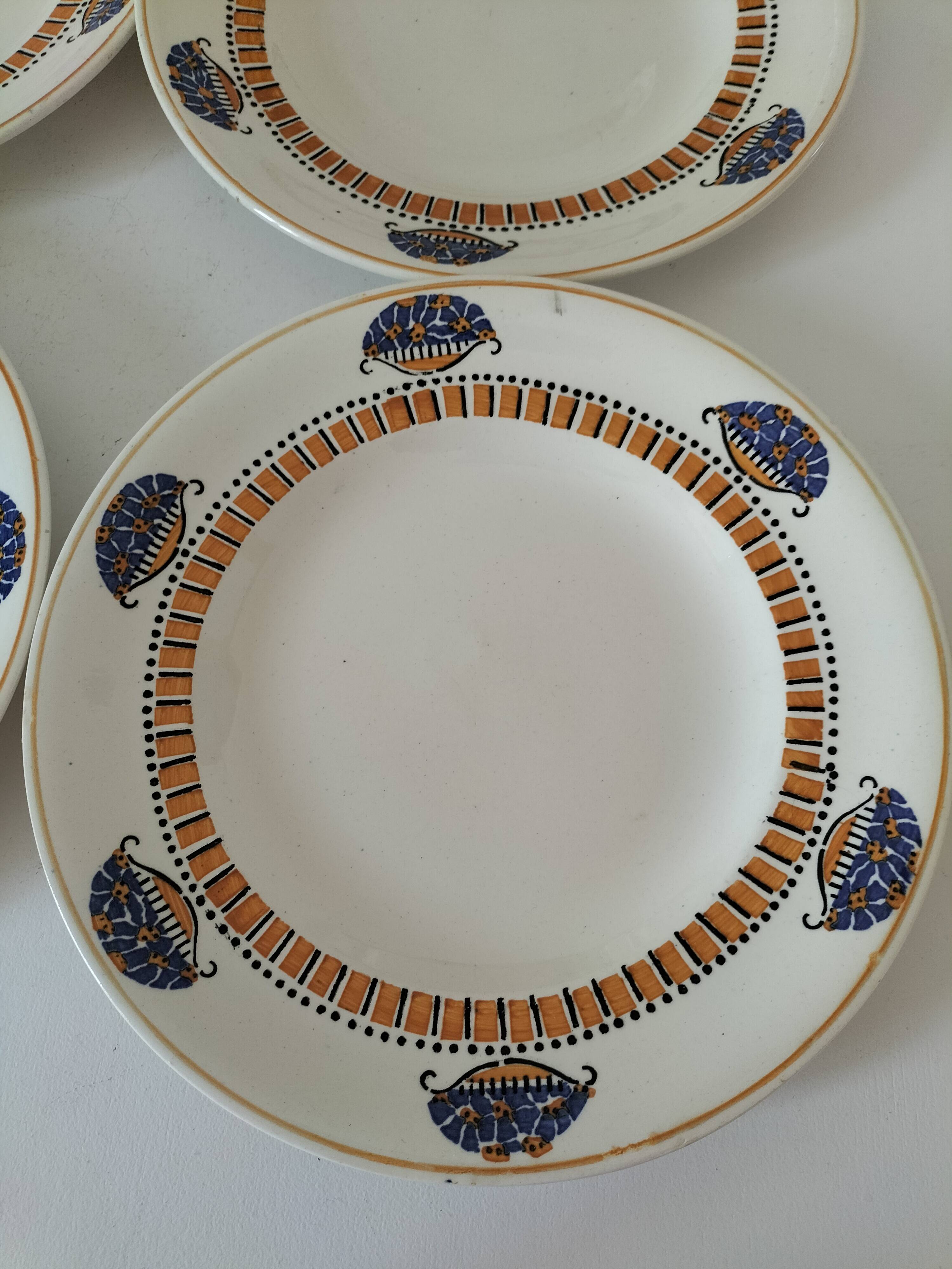 Longwy Art Deco plates