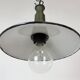 Industrial Blue Enamel Military Pendant Lamp with Cast Aluminium Top, 1960s