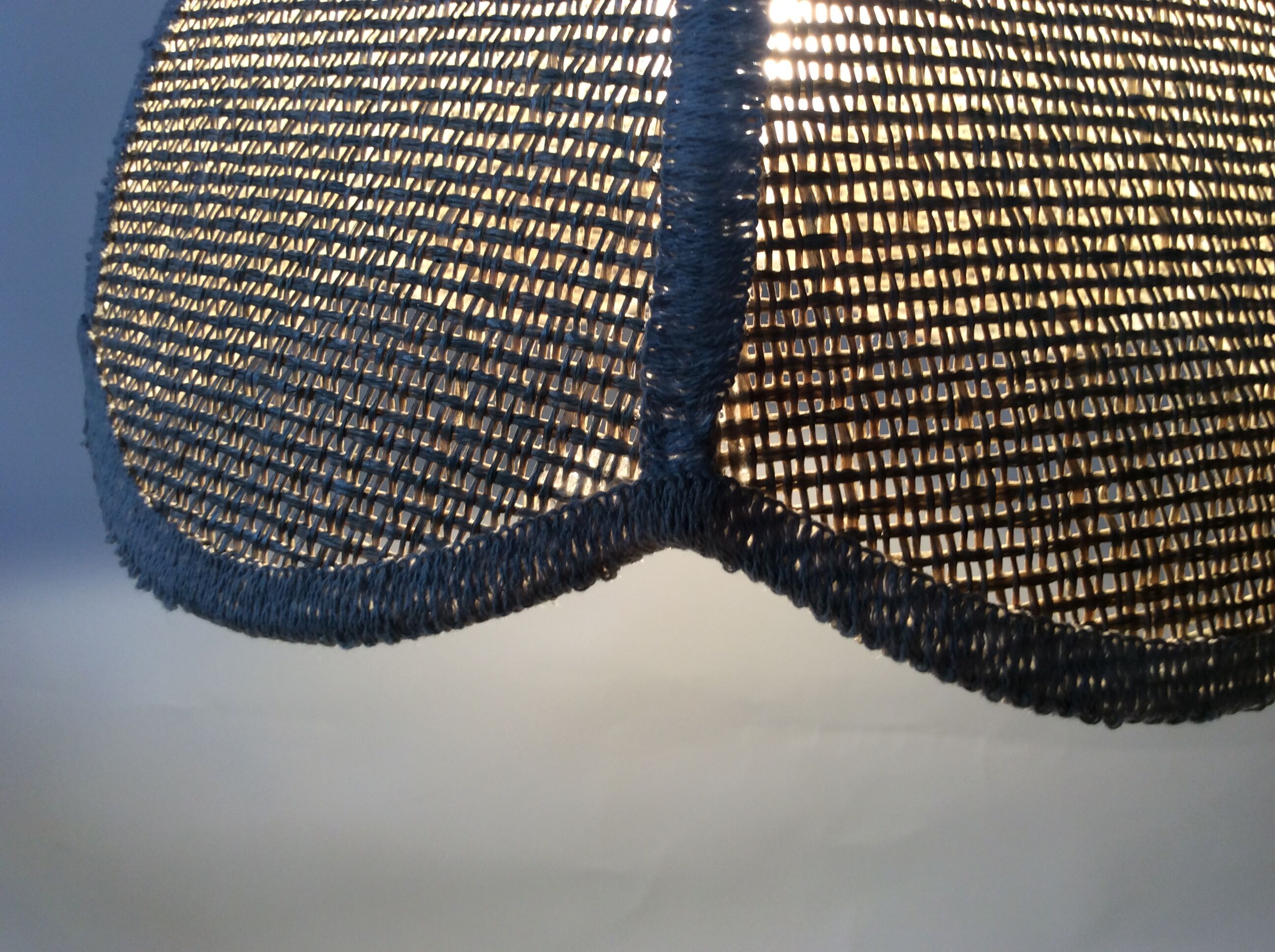 Vintage jute flower hanging