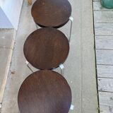Set of 3 Calligaris stools