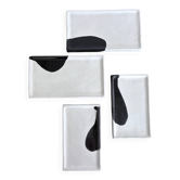 Lot 4 plats rectangulaires en terre cuite émaillée