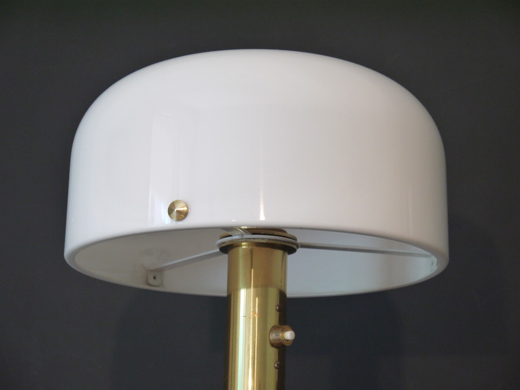 Scandinavian brass and plexiglas lamppost Atelje Lyktan 1970