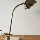 Lampe de bureau style banquier laiton 1970