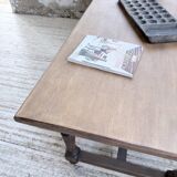 Farm table with turned legs, made of pine and birch, 180cm.