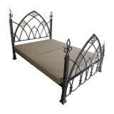 Two-seater wrought iron bed