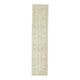 Vintage Turkish Oushak Handmade Wool Cotton Beige Runner Rug 71x315