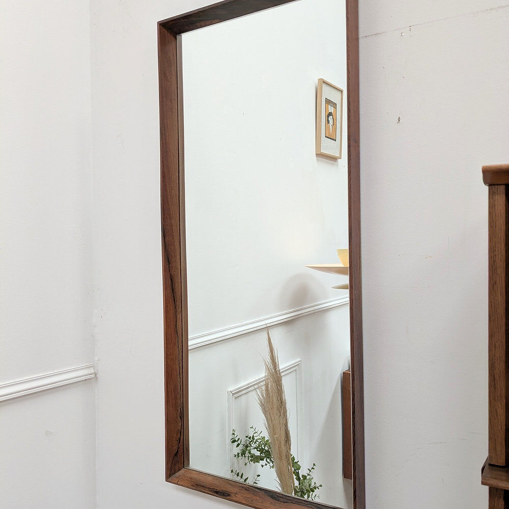 Miroir scandinave en palissandre