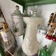 Molded pressed glass vase. Art deco