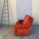 Coral velvet toad sofa
