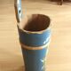 Handmade handpainted wooden umbrella stand - vintage