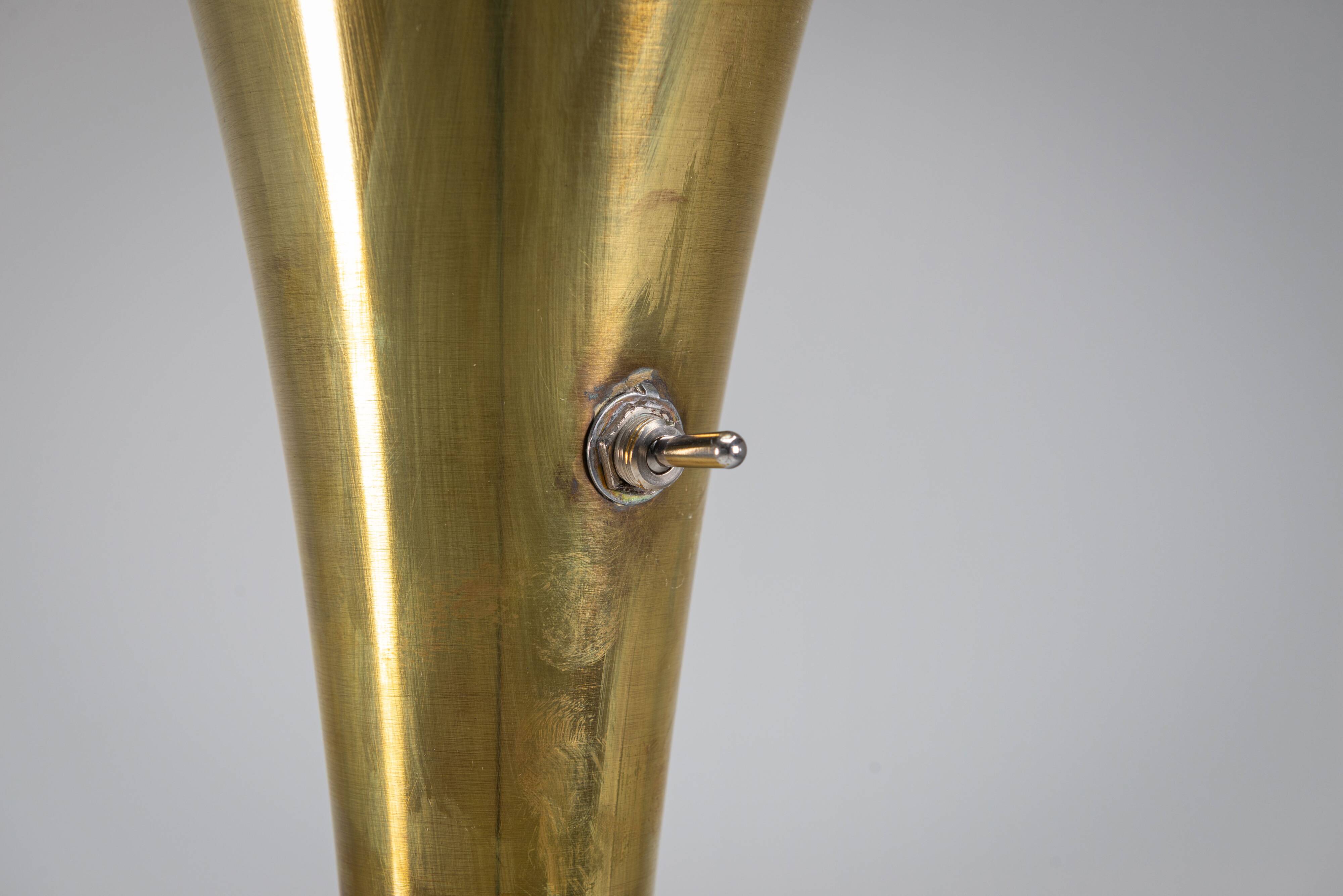 Brass ''Luminator'' floor lamp by Marcello Piacentini