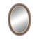 Engraved mirror surrounded by metal