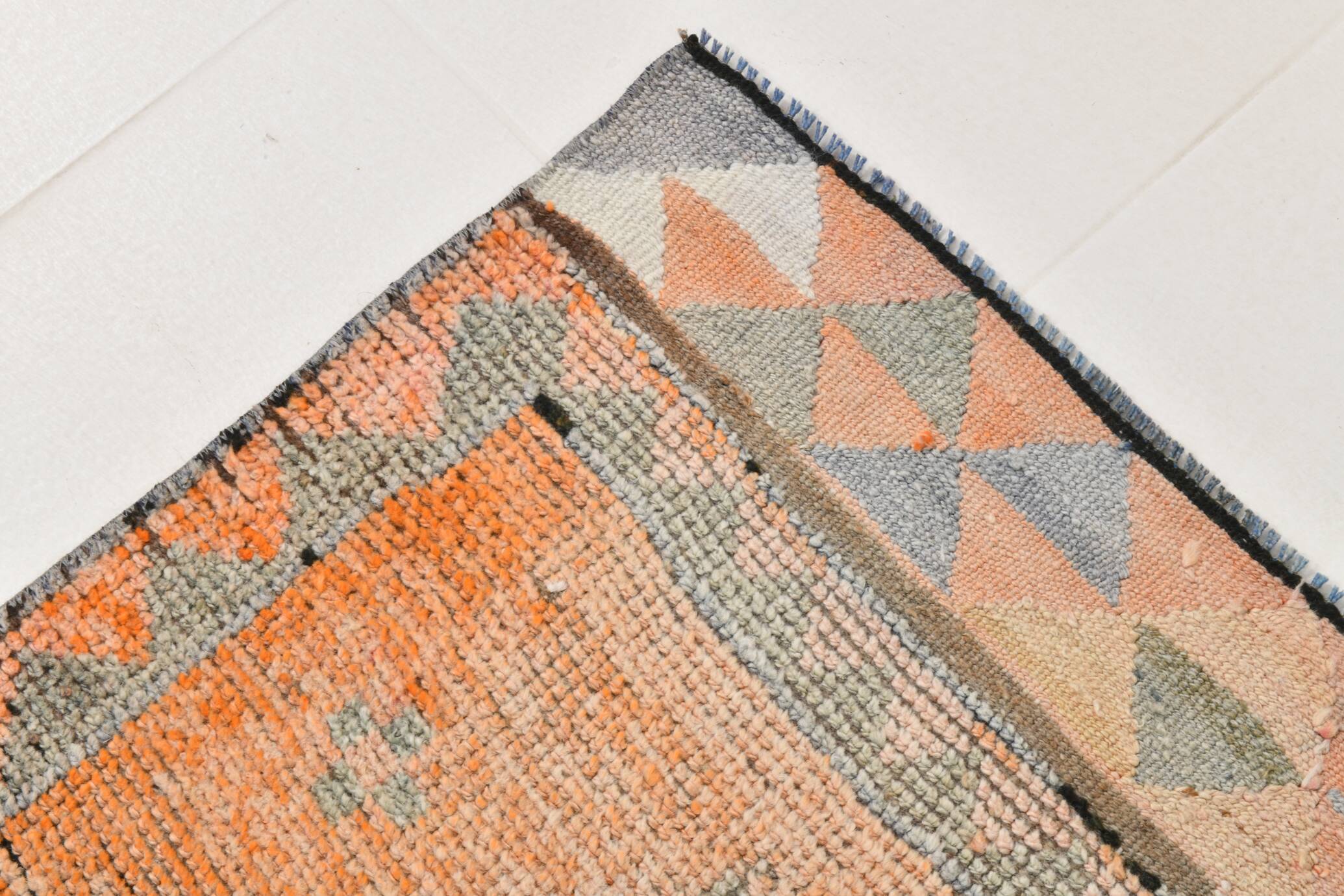 3x11 Orange Persian Runner, Rug For Hallway, Antique Runner Rug, 95x338Cm