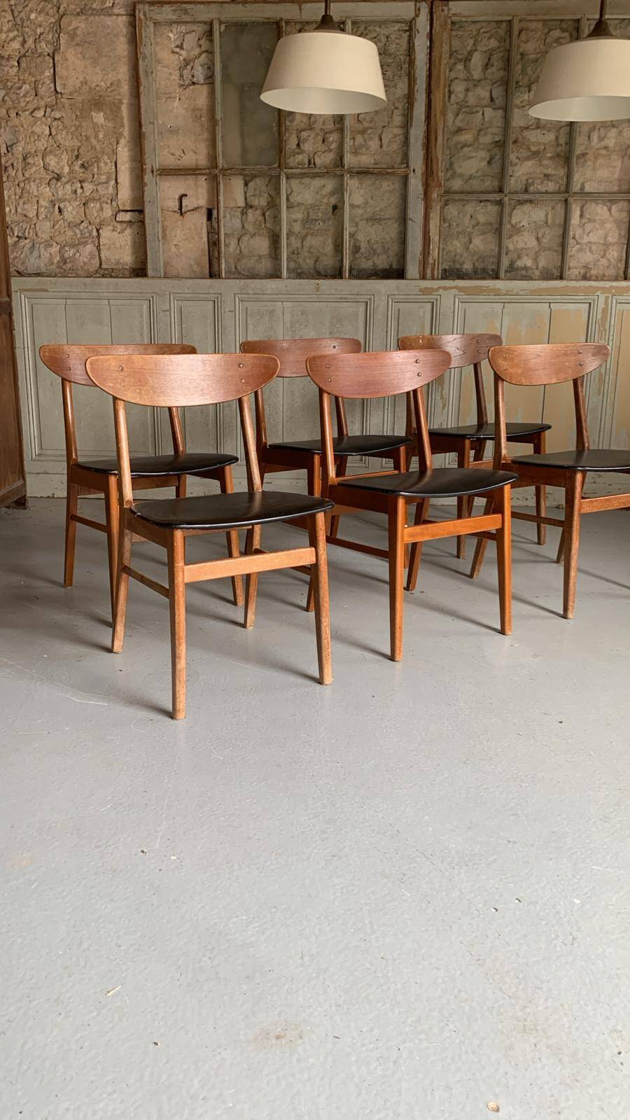 Lot 6 chaises Farstrup 210