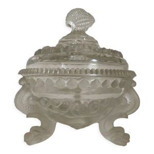 Bonboniere en verre avec motif