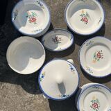 Magnificent antique Digoin & Sarreguemines dinnerware set – 25 pieces