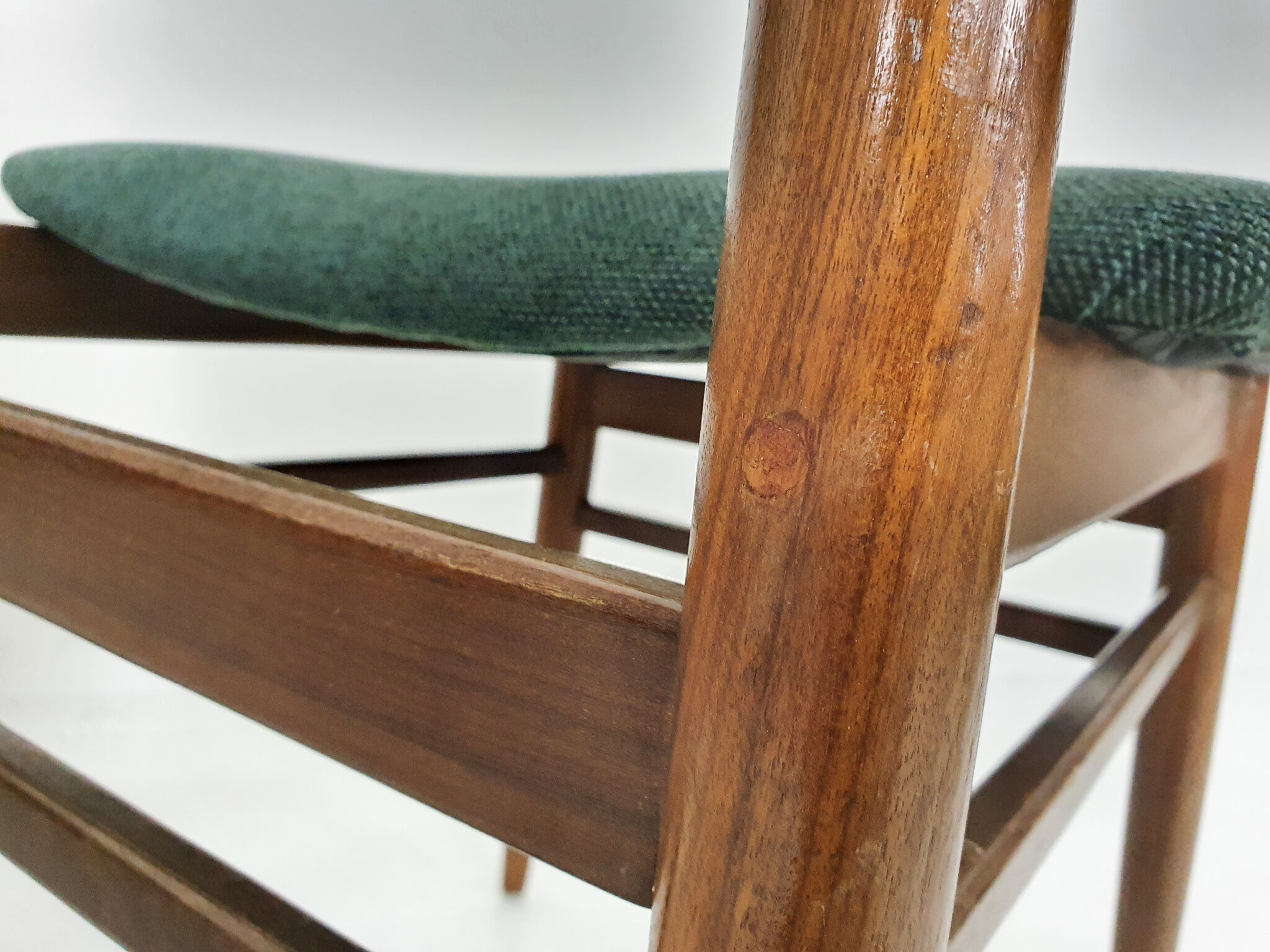 Set of four teak dining chairs by Topform, The Netherlands 1960's