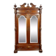 Renaissance hunting lodge bookcase in solid walnut