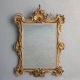 Miroir de style Louis XV en stuc doré 68x88cm