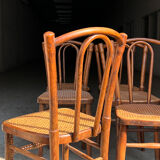 6 chairs bistro old cannage