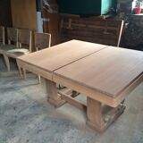 Art Deco dining table in Rio rosewood
