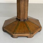 Ancienne table en bois de bistrot années 40/50 vintage finition laiton