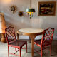 Vivai del Sud rattan dining table — Italy, 1970s