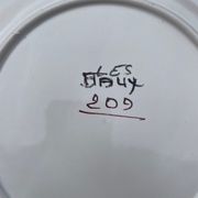 Old floral plate TIALY