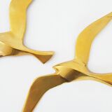Golden brass wall bird 1970