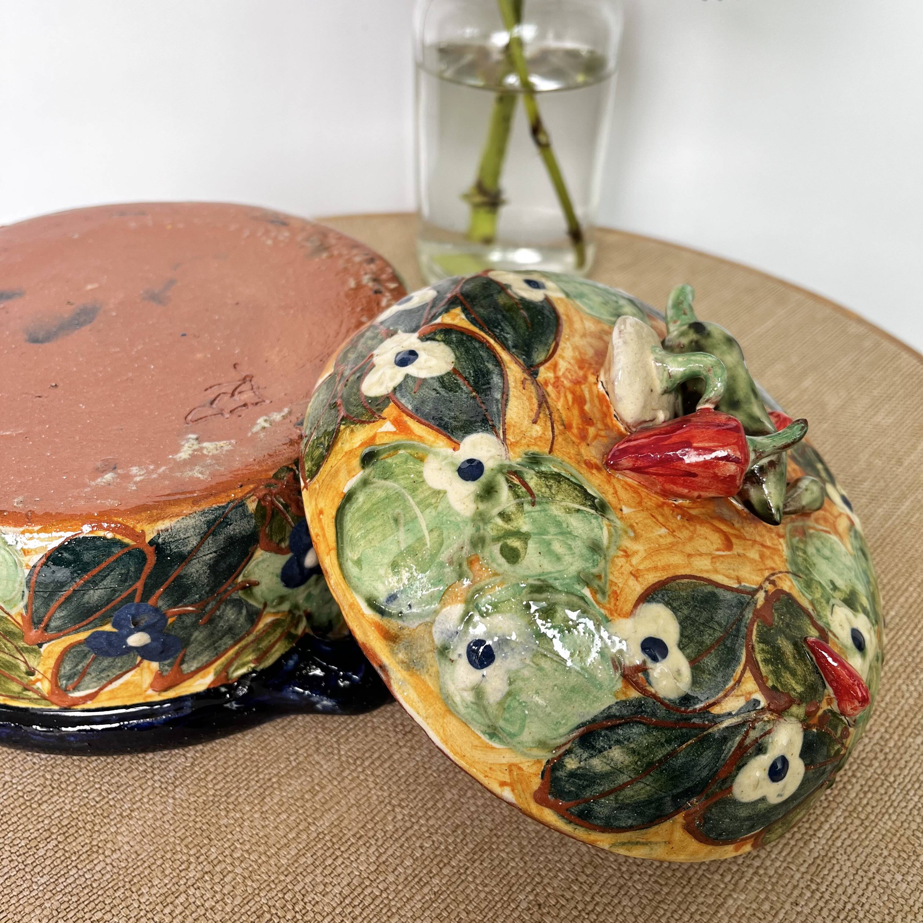 Old artisanal vegetable tureen