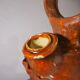 Glazed terracotta jug/Gargoyle/vintage
