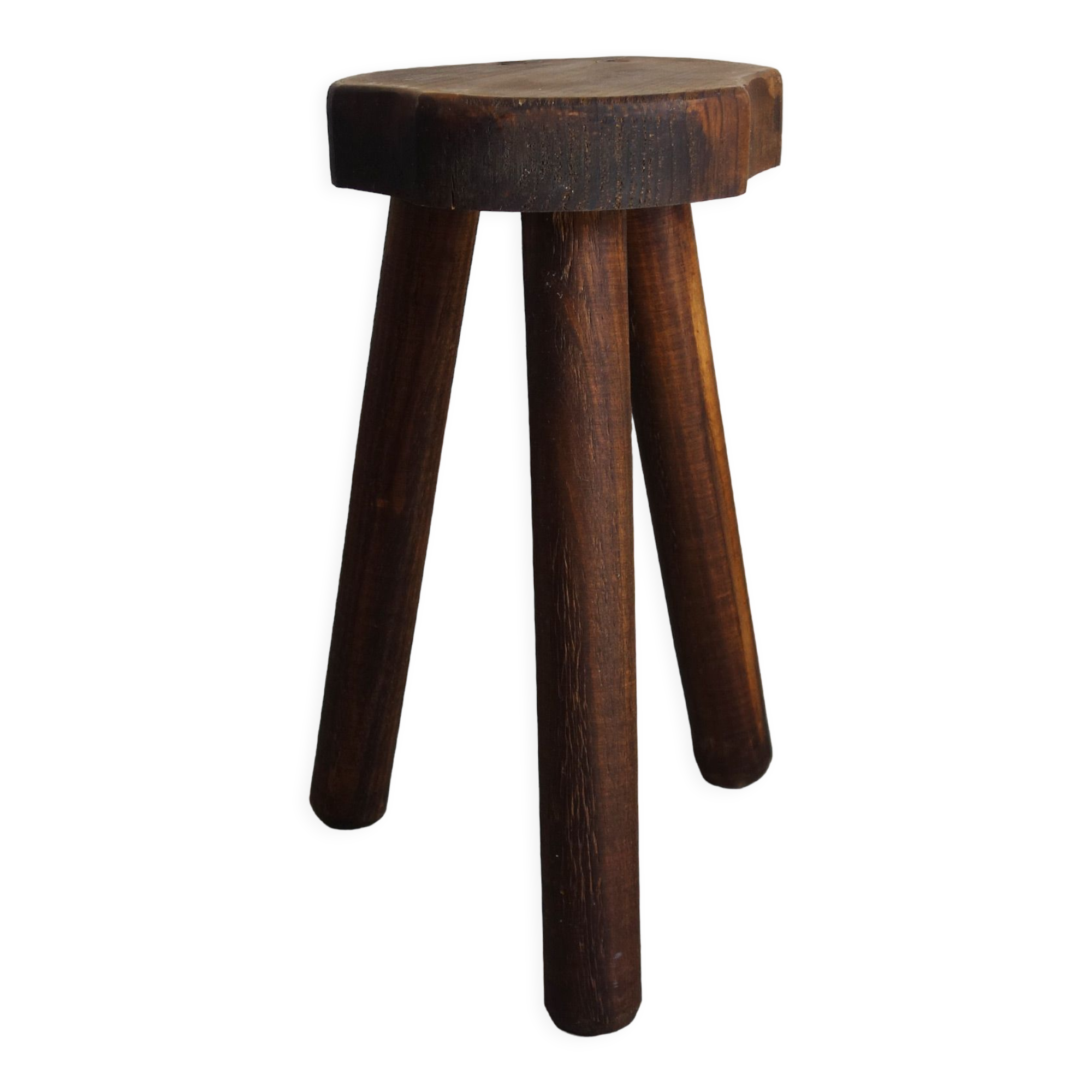 Tabouret tripode art populaire vintage