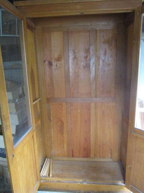 Large old oak administration cabinet