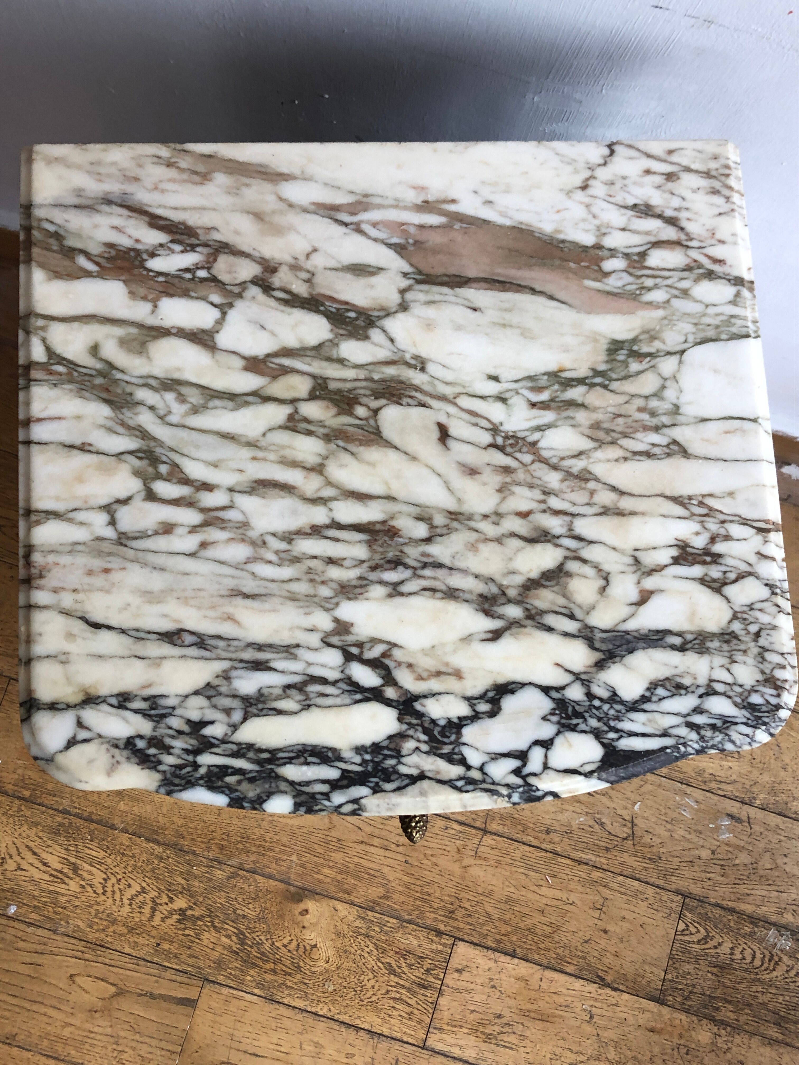 Marquetry bedside table